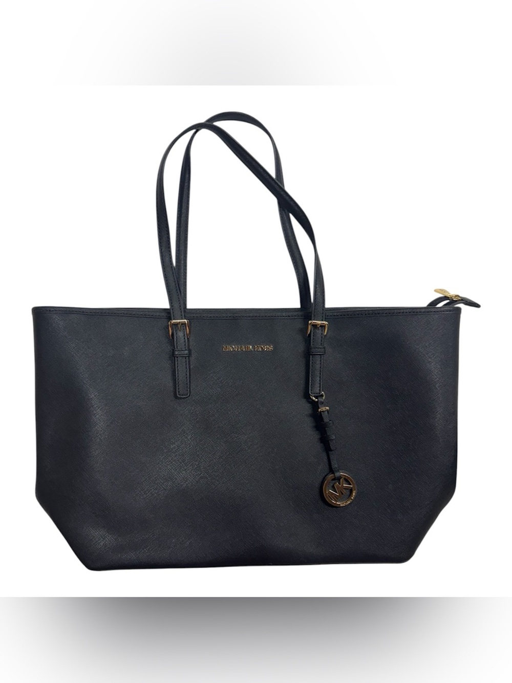 Michael Kors jet set travel large tote bag in black color, perfect condition!
